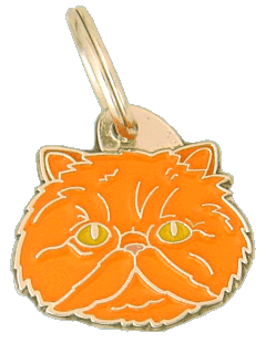 Gato persa roja <br> (placa para gato, Grabado incluido)
